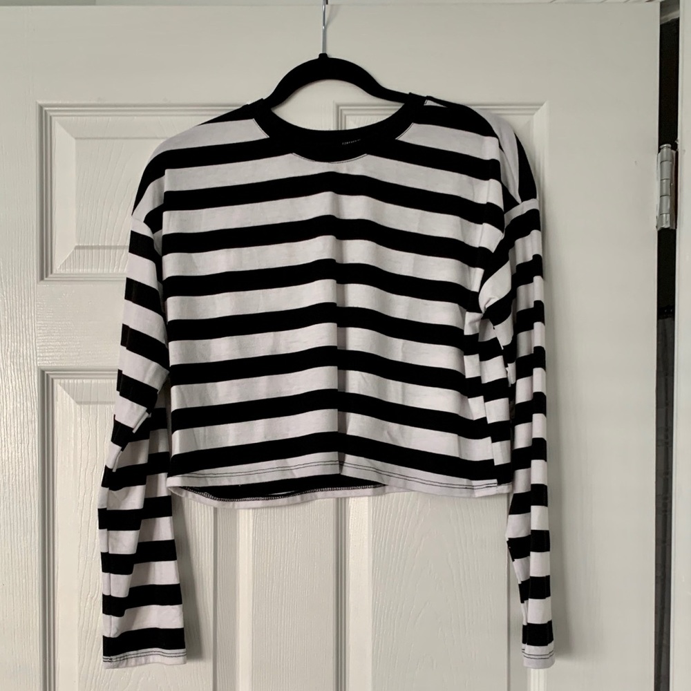 Forever 21 Black/White Striped Shirt